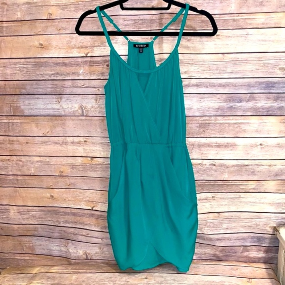 Teal Green Dress with Pockets